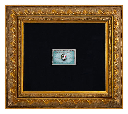 D*FACE x BANKSY 'American Depress' (2015) Custom Framed Dismaland Credit Card - Signari Gallery 