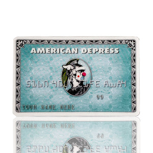 D*FACE x BANKSY 'American Depress' (2015) Custom Framed Dismaland Credit Card - Signari Gallery 