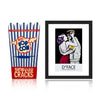 D*FACE 'Painting Over the Cracks' (2022) Gallery Show Popcorn Bucket + Framed Show Card - Signari Gallery 