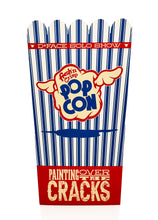 Load image into Gallery viewer, D*FACE &#39;Painting Over the Cracks&#39; (2022) Gallery Show Popcorn Bucket + Framed Show Card