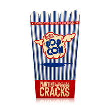 Load image into Gallery viewer, D*FACE &#39;Painting Over the Cracks&#39; (2022) Gallery Show Popcorn Bucket + Framed Show Card