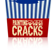 Load image into Gallery viewer, D*FACE &#39;Painting Over the Cracks&#39; (2022) Gallery Show Popcorn Bucket + Framed Show Card