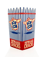 Load image into Gallery viewer, D*FACE &#39;Painting Over the Cracks&#39; (2022) Gallery Show Popcorn Bucket + Framed Show Card