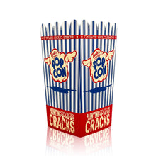 Load image into Gallery viewer, D*FACE &#39;Painting Over the Cracks&#39; (2022) Gallery Show Popcorn Bucket + Framed Show Card