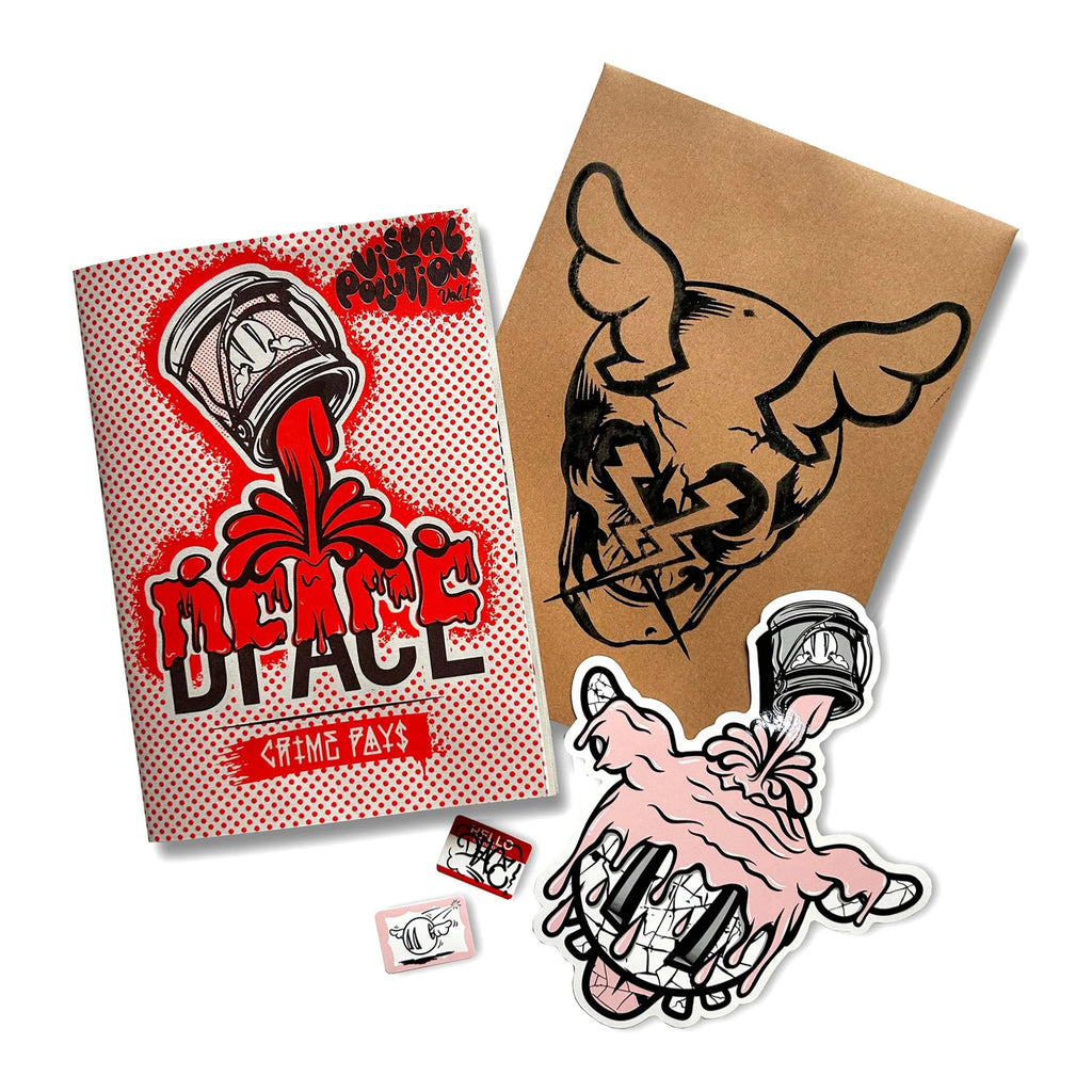 D*FACE 'Visual Pollution Zine Vol. 1' (2025) 2-Colour Fold-Out Poster (#54)