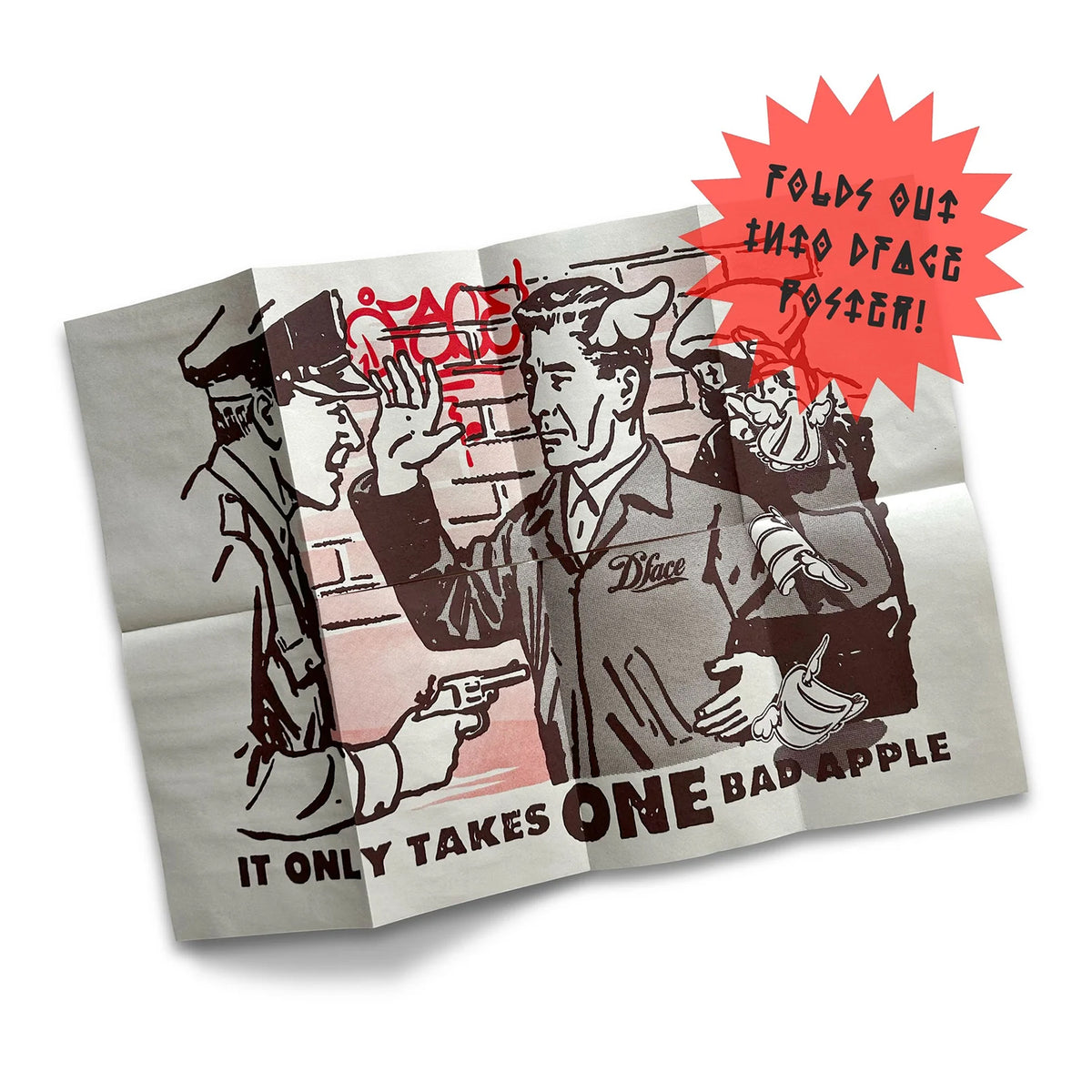 D*FACE 'Visual Pollution Zine Vol. 1' (2025) 2-Colour Fold-Out Poster
