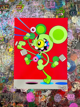 Load image into Gallery viewer, DALEK 'Marching to Oblivion' (2024) Space Monkey Screen Print (Wild Cherry)