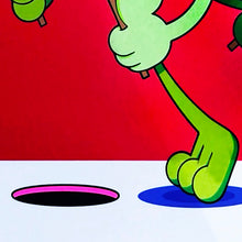 Load image into Gallery viewer, DALEK 'Marching to Oblivion' (2024) Space Monkey Screen Print (Wild Cherry)