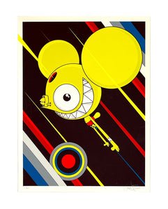 DALEK 'Spacemonkey: Flying High' (2020) Screen Print