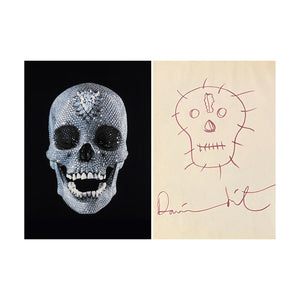 DAMIEN HIRST 'For the Love of God' (2012) Rare, Custom Framed Hand-Dra