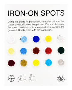 DAMIEN HIRST 'Iron-On Spots' Framed Embroidered Colorful Dots - Signari Gallery 