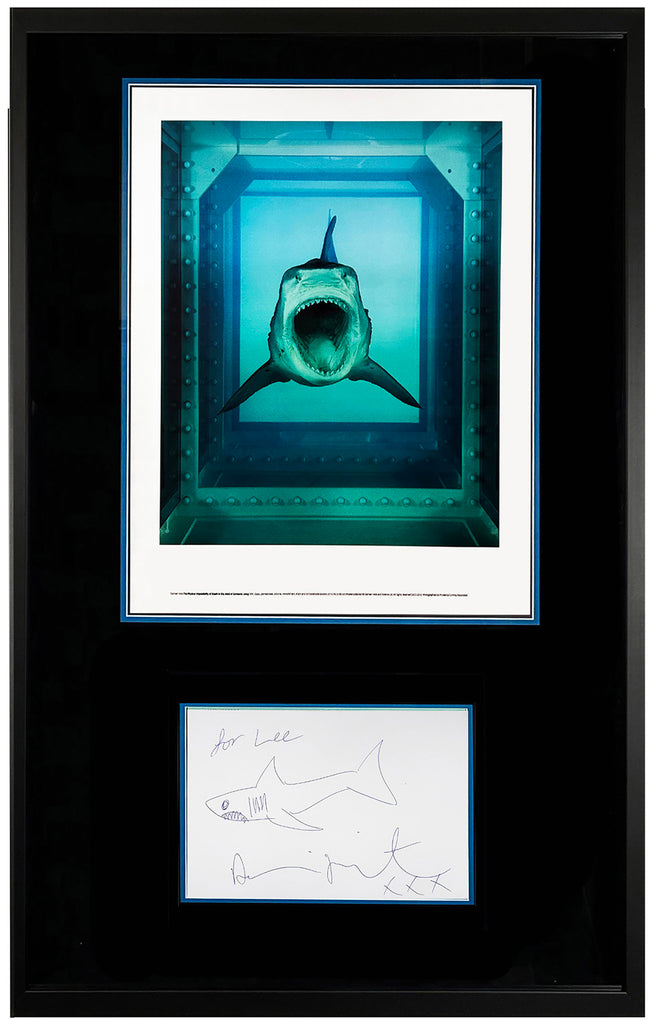 DAMIEN HIRST 'The Physical Impossibility...' (2012) Framed Rare Poster + Sketch - Signari Gallery 
