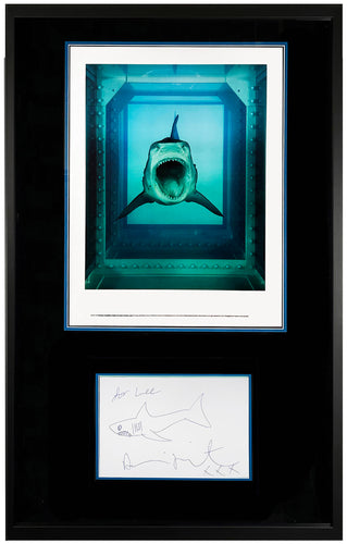 DAMIEN HIRST 'The Physical Impossibility...' (2012) Framed Rare Poster + Sketch