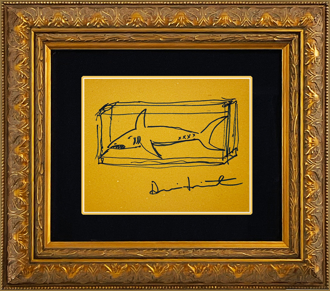 DAMIEN HIRST 'The Physical Impossibility...' (2011) Rare Custom Framed Hand-Drawn Sketch