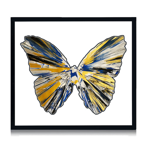 DAMIEN HIRST 'Spin Series: Butterfly' (2009) Custom Framed Original Acrylic on Paper