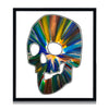 DAMIEN HIRST 'Spin Series: Skull' (2009) Custom Framed Original Acrylic on Paper - Signari Gallery 