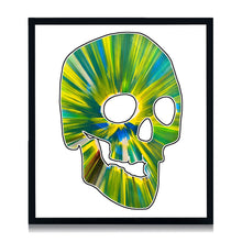 Load image into Gallery viewer, DAMIEN HIRST &#39;Spin Series: Skull&#39; (2009) Custom Framed Original Acrylic on Paper