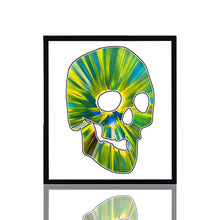Load image into Gallery viewer, DAMIEN HIRST &#39;Spin Series: Skull&#39; (2009) Custom Framed Original Acrylic on Paper