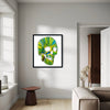 DAMIEN HIRST 'Spin Series: Skull' (2009) Custom Framed Original Acrylic on Paper