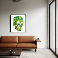 Load image into Gallery viewer, DAMIEN HIRST &#39;Spin Series: Skull&#39; (2009) Custom Framed Original Acrylic on Paper