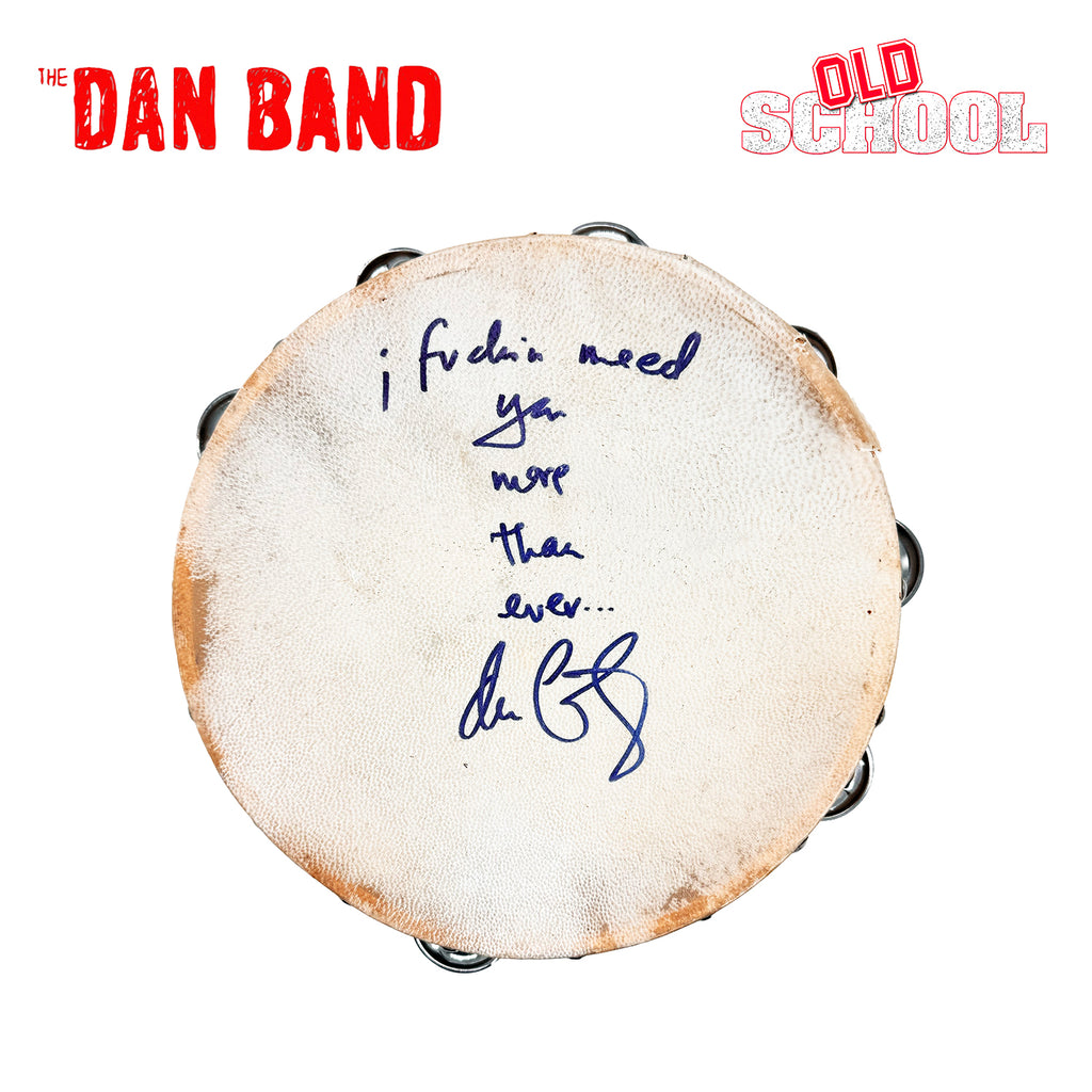 THE DAN BAND 'Total Eclipse of the Heart' (2009) Hand-Signed/Stage-Used Tambourine w/Quote