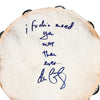 THE DAN BAND 'Total Eclipse of the Heart' (2009) Hand-Signed/Stage-Used Tambourine w/Quote