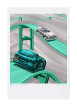 Load image into Gallery viewer, DANIEL ARSHAM x Hot Wheels &#39;Legends Archive Lap&#39; (2023) Collectible Poster - Signari Gallery 
