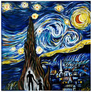 DANNY AYALA 'Starry Night: That's It' Original on Canvas - Signari Gallery 