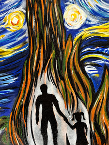 DANNY AYALA 'Starry Night: That's It' Original on Canvas - Signari Gallery 