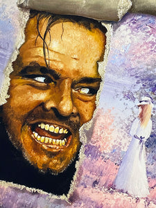 DAVE POLLOT 'All Work and No Play' (2020) "The Shining" Giclée Print on Canvas