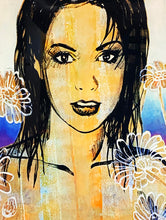 Load image into Gallery viewer, DAVID BROMLEY &#39;Belinda with Flowers&#39; (2008) Framed Giclée Print - Signari Gallery 