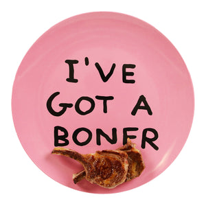 DAVID SHRIGLEY 'I've Got a Boner' (2021) Melamine Dinner Plate - Signari Gallery 