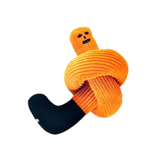 Load image into Gallery viewer, DAVID SHRIGLEY &#39;Friendly Door Snake&#39; (2017) Cordoroy Door-Draft Plush (orange)