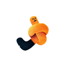 Load image into Gallery viewer, DAVID SHRIGLEY &#39;Friendly Door Snake&#39; (2017) Cordoroy Door-Draft Plush (orange)