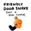 DAVID SHRIGLEY 'Friendly Door Snake' (2017) Cordoroy Door-Draft Plush (orange)