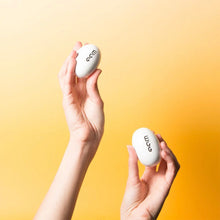 Load image into Gallery viewer, DAVID SHRIGLEY &#39;Egg-Shaped Maracas&#39; (2018) Hand-Painted Wood Shakers