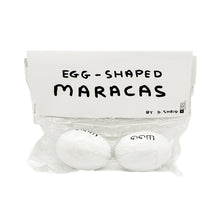 Load image into Gallery viewer, DAVID SHRIGLEY &#39;Egg-Shaped Maracas&#39; (2018) Hand-Painted Wood Shakers
