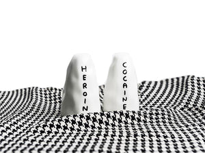 DAVID SHRIGLEY 'Heroin + Cocaine Shakers' (2017) Ceramic Set - Signari Gallery 