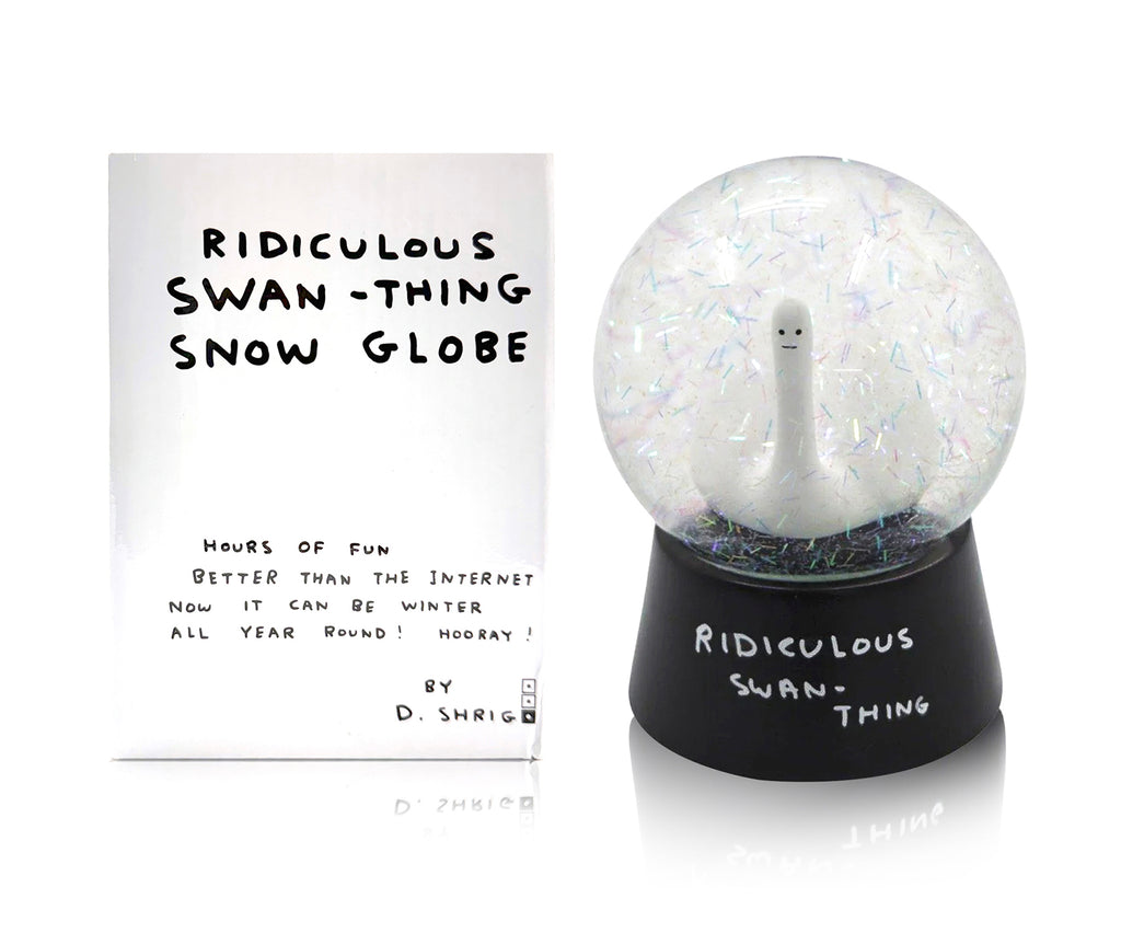 DAVID SHRIGLEY 'Ridiculous Swan-Thing' (2021) Collectible Snow Dome