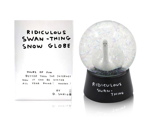 DAVID SHRIGLEY 'Ridiculous Swan-Thing' (2021) Collectible Snow Dome