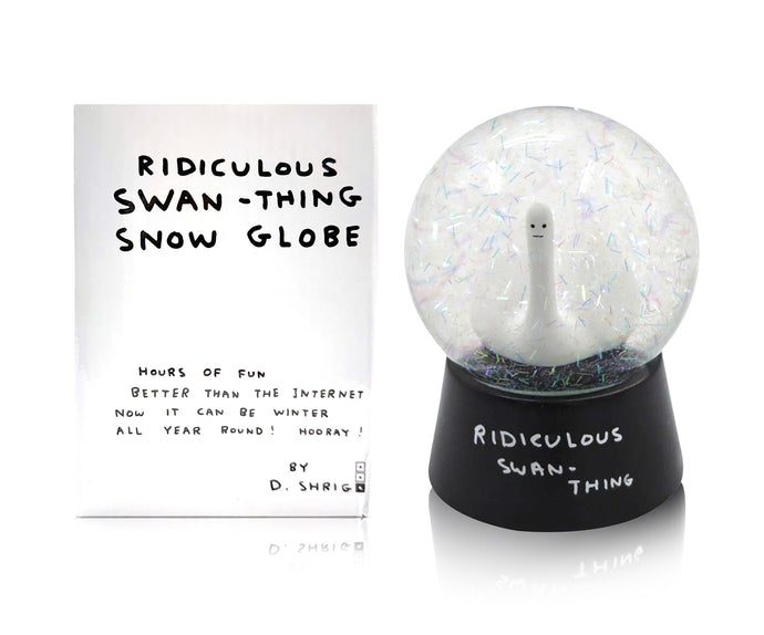 DAVID SHRIGLEY 'Ridiculous Swan-Thing' (2021) Collectible Snow Dome