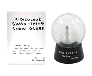 DAVID SHRIGLEY 'Ridiculous Swan Thing' (2021) Collectible Snowdome - Signari Gallery 