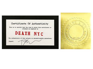DEATH NYC 'Banksy x Murakami' Screen Print on Currency - Signari Gallery 