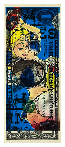 DEATH NYC 'Cinderella!' Screen Print on Currency - Signari Gallery 