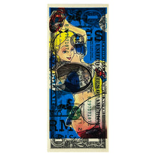 Load image into Gallery viewer, DEATH NYC &#39;Cinderella!&#39; Screen Print on Currency - Signari Gallery 