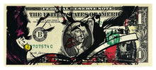 Load image into Gallery viewer, DEATH NYC &#39;D*Face Whispers&#39; Screen Print on Currency - Signari Gallery 