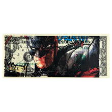 Load image into Gallery viewer, DEATH NYC &#39;Haring Batman&#39; Screen Print on Currency - Signari Gallery 