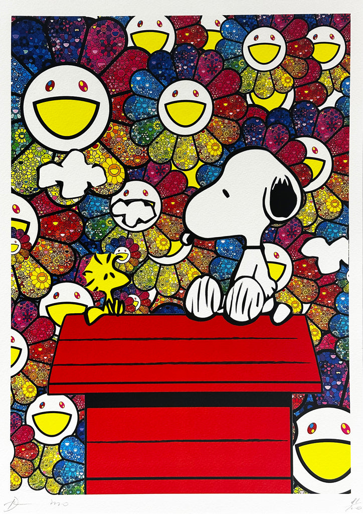 DEATH NYC 'Snoopy Flowers' Lithograph Print - Signari Gallery 