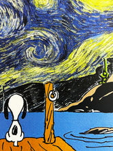 Load image into Gallery viewer, DEATH NYC &#39;Starry Night Peanuts&#39; Lithograph Print - Signari Gallery 