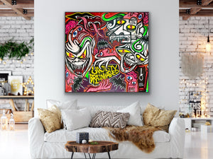 DOPED OUT M 'Life is Blood XL' (2023) Original on Canvas - Signari Gallery 